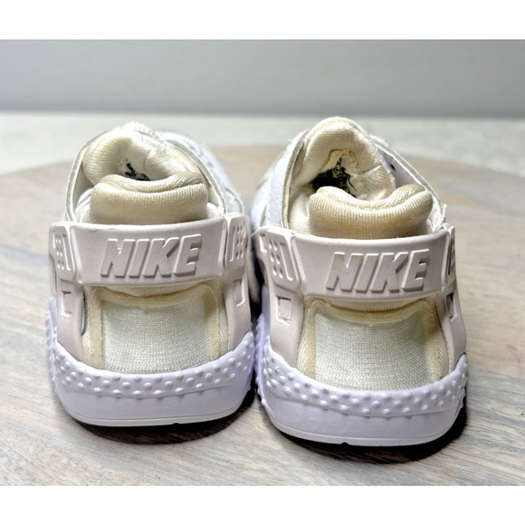 Nike Huarache Run (TD) 704950-110 Triple White Baby Toddler Shoes Size 7C Sneake - Picture 4 of 9